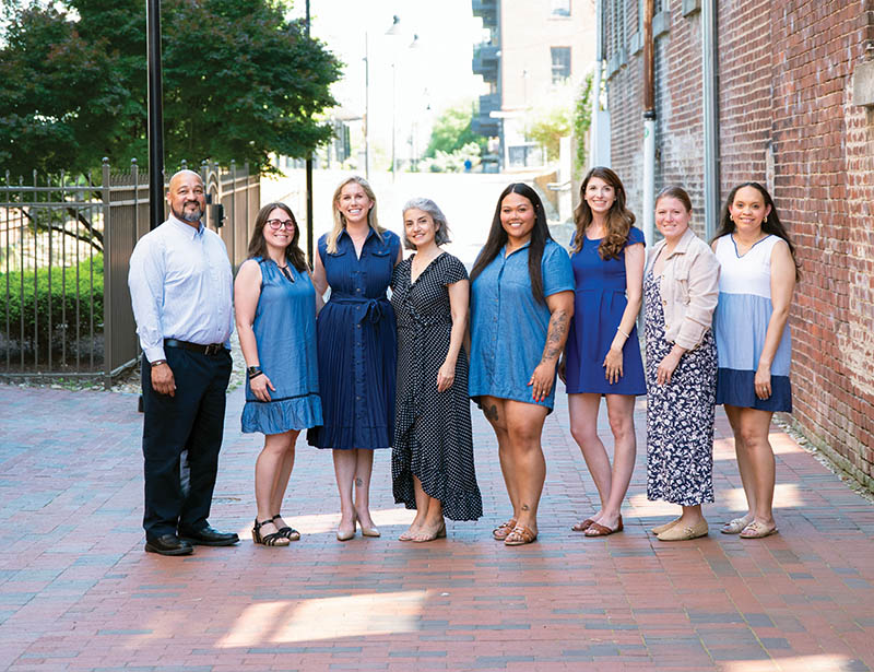 The Precision Therapy Team (Left to Right): Rich Ferguson, Britt Mays, Lauren Ross, Neli Andersen, Carley Mitchell, Jennifer Garnett, Callie Garnett, Cassie Nordan. Not Pictured: Brian Myers.